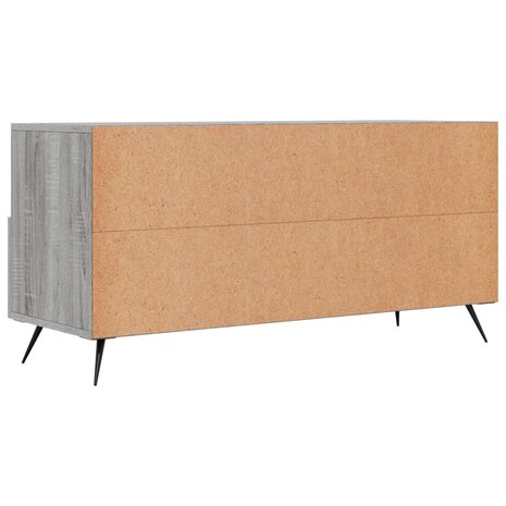 Tv-meubel 102x36x50 cm bewerkt hout grijs sonoma eikenkleurig 8