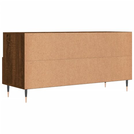 Tv-meubel 102x36x50 cm bewerkt hout bruin eikenkleur 8