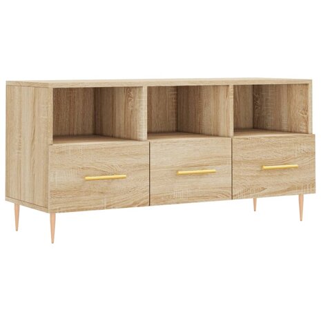 Tv-meubel 102x36x50 cm bewerkt hout sonoma eikenkleurig 2