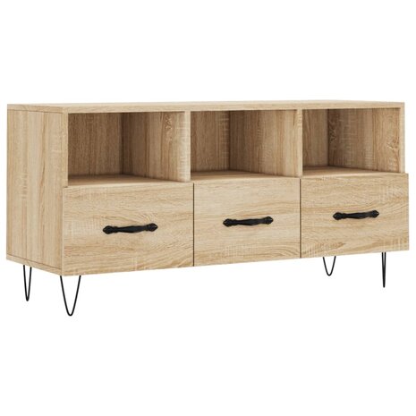 Tv-meubel 102x36x50 cm bewerkt hout sonoma eikenkleurig 2