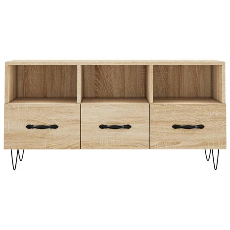 Tv-meubel 102x36x50 cm bewerkt hout sonoma eikenkleurig 5