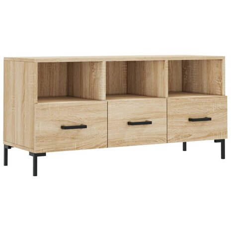 Tv-meubel 102x36x50 cm bewerkt hout sonoma eikenkleurig 2