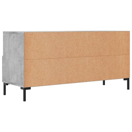 Tv-meubel 102x36x50 cm bewerkt hout betongrijs 8