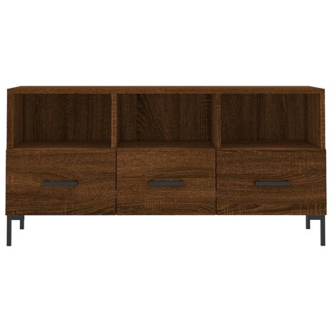 Tv-meubel 102x36x50 cm bewerkt hout bruin eikenkleur 5