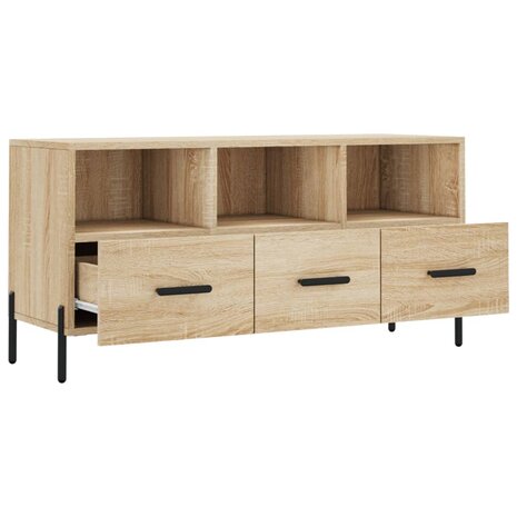 Tv-meubel 102x36x50 cm bewerkt hout sonoma eikenkleurig 6