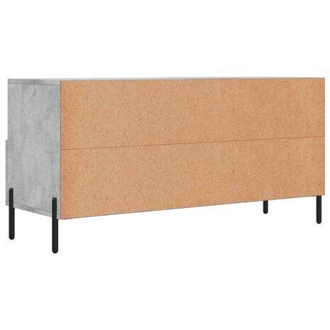 Tv-meubel 102x36x50 cm bewerkt hout betongrijs 8