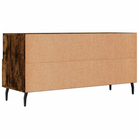 Tv-meubel 102x36x50 cm bewerkt hout gerookt eikenkleurig 8