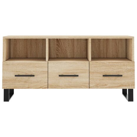 Tv-meubel 102x36x50 cm bewerkt hout sonoma eikenkleurig 5