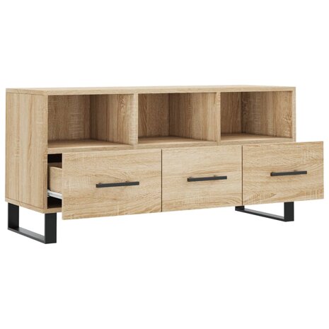 Tv-meubel 102x36x50 cm bewerkt hout sonoma eikenkleurig 6