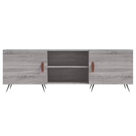 Tv-meubel 150x30x50 cm bewerkt hout grijs sonoma eikenkleurig 5