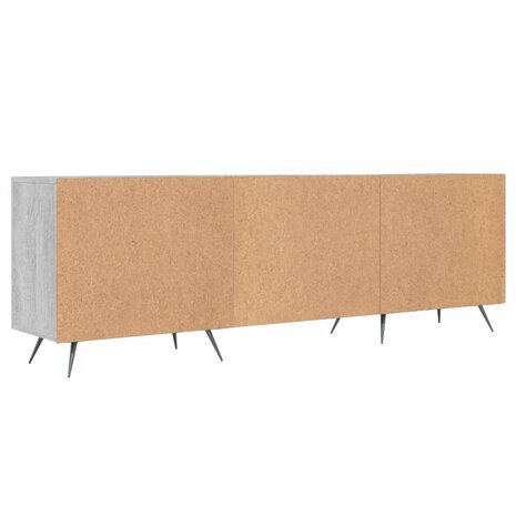 Tv-meubel 150x30x50 cm bewerkt hout grijs sonoma eikenkleurig 8