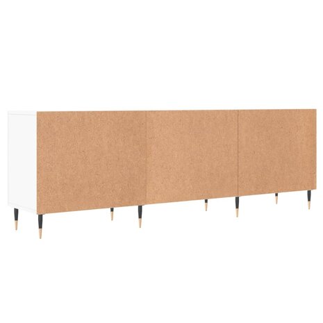 Tv-meubel 150x30x50 cm bewerkt hout wit 8