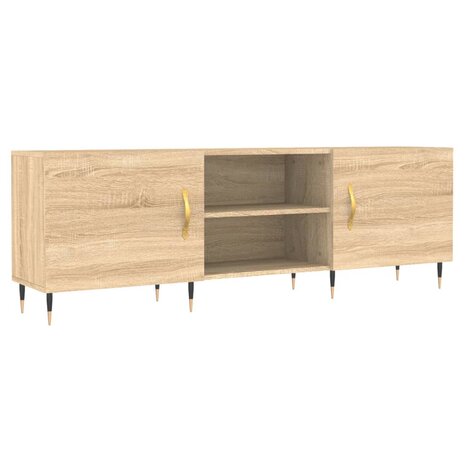 Tv-meubel 150x30x50 cm bewerkt hout sonoma eikenkleurig 2