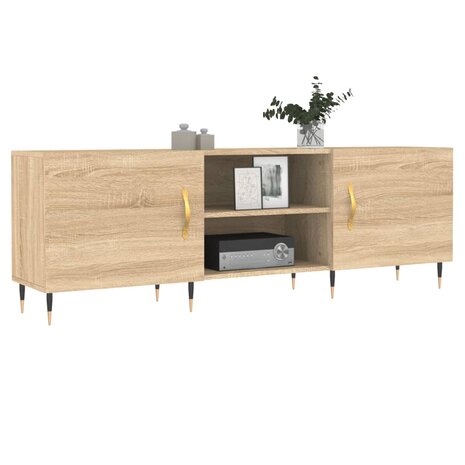 Tv-meubel 150x30x50 cm bewerkt hout sonoma eikenkleurig 3