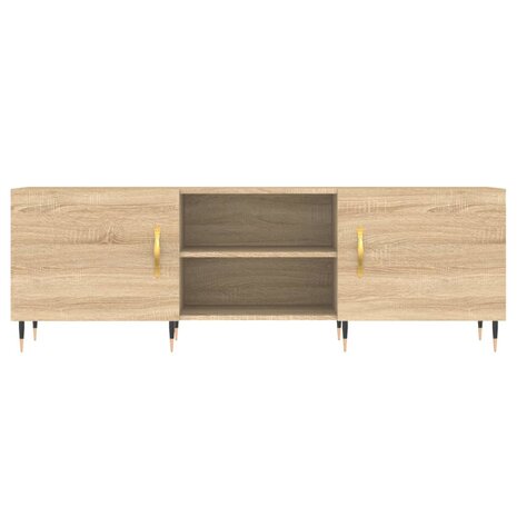 Tv-meubel 150x30x50 cm bewerkt hout sonoma eikenkleurig 5