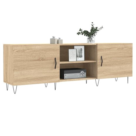 Tv-meubel 150x30x50 cm bewerkt hout sonoma eikenkleurig 3