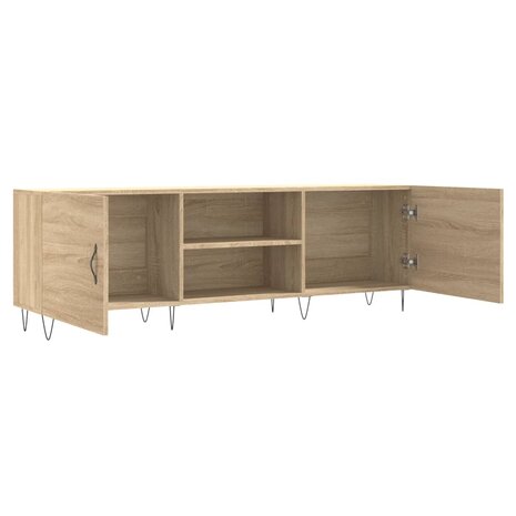 Tv-meubel 150x30x50 cm bewerkt hout sonoma eikenkleurig 6