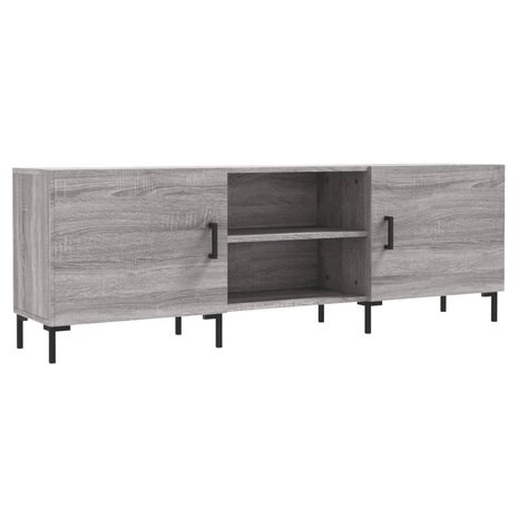 Tv-meubel 150x30x50 cm bewerkt hout grijs sonoma eikenkleurig 2