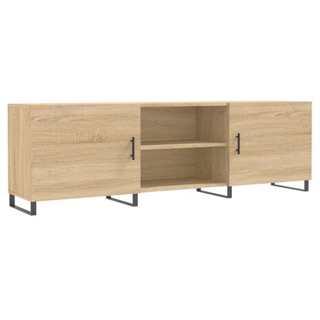 Tv-meubel 150x30x50 cm bewerkt hout sonoma eikenkleurig 2