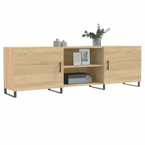 Tv-meubel 150x30x50 cm bewerkt hout sonoma eikenkleurig 3