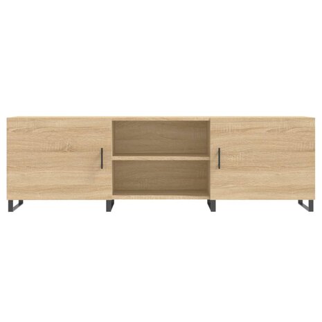 Tv-meubel 150x30x50 cm bewerkt hout sonoma eikenkleurig 5