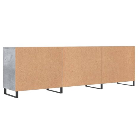 Tv-meubel 150x30x50 cm bewerkt hout betongrijs 8