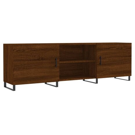 Tv-meubel 150x30x50 cm bewerkt hout bruin eikenkleur 2