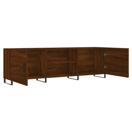 Tv-meubel 150x30x50 cm bewerkt hout bruin eikenkleur 6