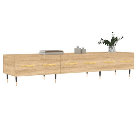 Tv-meubel 150x36x30 cm bewerkt hout sonoma eikenkleurig 3