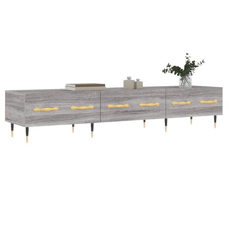 Tv-meubel 150x36x30 cm bewerkt hout grijs sonoma eikenkleurig 3