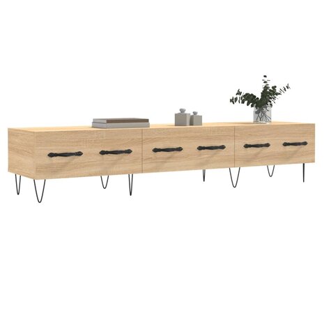 Tv-meubel 150x36x30 cm bewerkt hout sonoma eikenkleurig 3