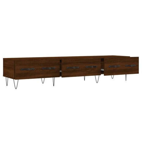 Tv-meubel 150x36x30 cm bewerkt hout bruin eikenkleur 6