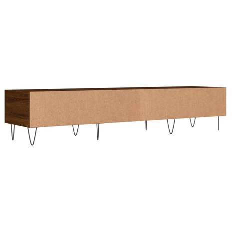 Tv-meubel 150x36x30 cm bewerkt hout bruin eikenkleur 8