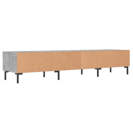 Tv-meubel 150x36x30 cm bewerkt hout betongrijs 8