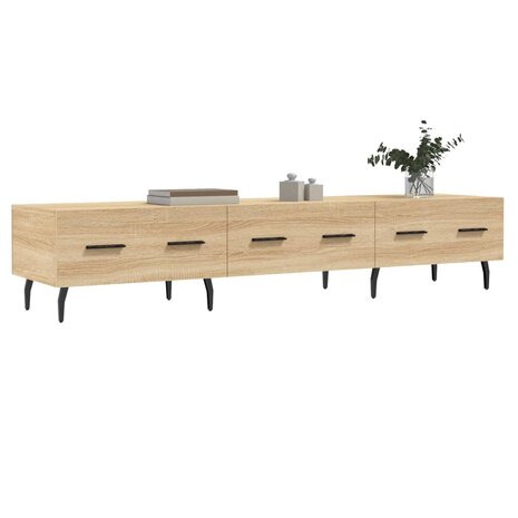 Tv-meubel 150x36x30 cm bewerkt hout sonoma eikenkleurig 3