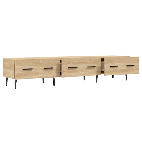 Tv-meubel 150x36x30 cm bewerkt hout sonoma eikenkleurig 6