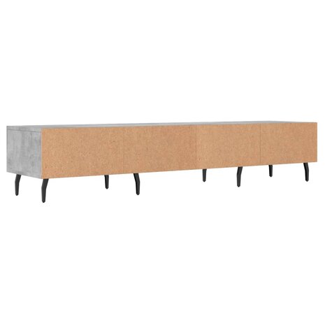 Tv-meubel 150x36x30 cm bewerkt hout betongrijs 8