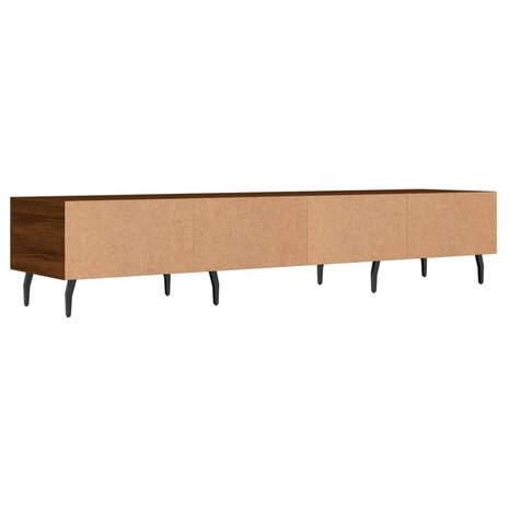 Tv-meubel 150x36x30 cm bewerkt hout bruin eikenkleur 8