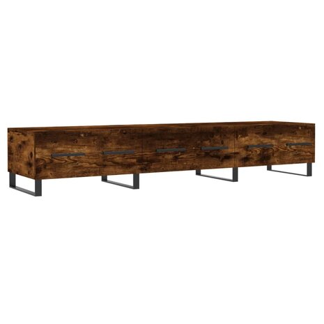 Tv-meubel 150x36x30 cm bewerkt hout gerookt eikenkleurig 2