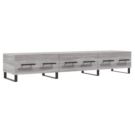 Tv-meubel 150x36x30 cm bewerkt hout grijs sonoma eikenkleurig 2