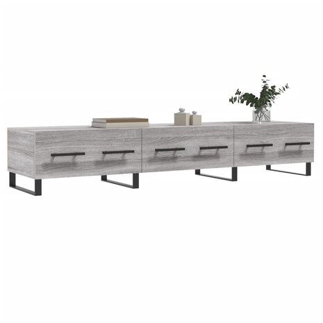 Tv-meubel 150x36x30 cm bewerkt hout grijs sonoma eikenkleurig 3