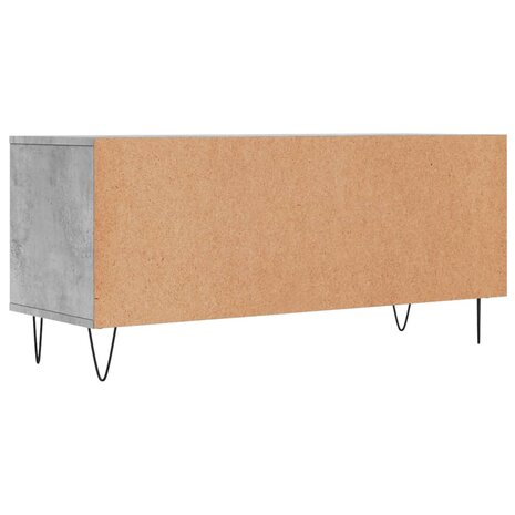 Tv-meubel 100x34,5x44,5 cm bewerkt hout betongrijs 8