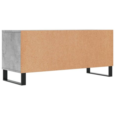 Tv-meubel 100x34,5x44,5 cm bewerkt hout betongrijs 8