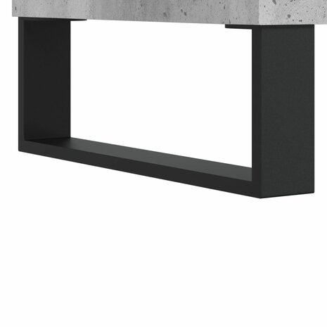 Tv-meubel 100x34,5x44,5 cm bewerkt hout betongrijs 9