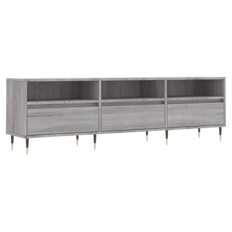 Tv-meubel 150x30x44,5 cm bewerkt hout grijs sonoma eikenkleurig 2