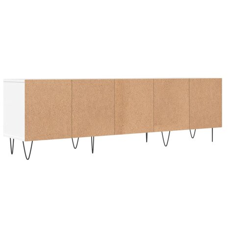 Tv-meubel 150x30x44,5 cm bewerkt hout wit 8