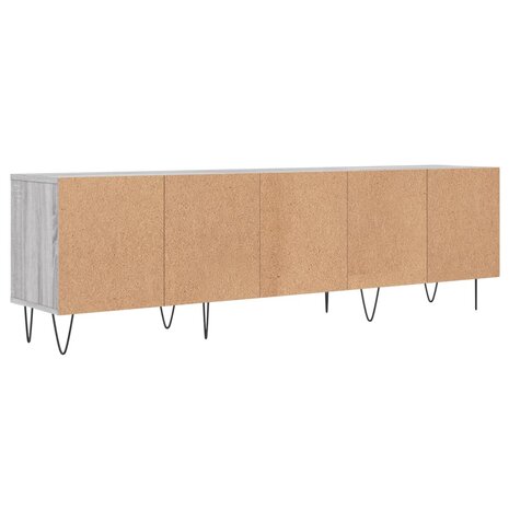 Tv-meubel 150x30x44,5 cm bewerkt hout grijs sonoma eikenkleurig 8