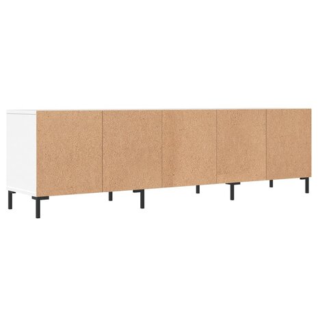 Tv-meubel 150x30x44,5 cm bewerkt hout wit 8