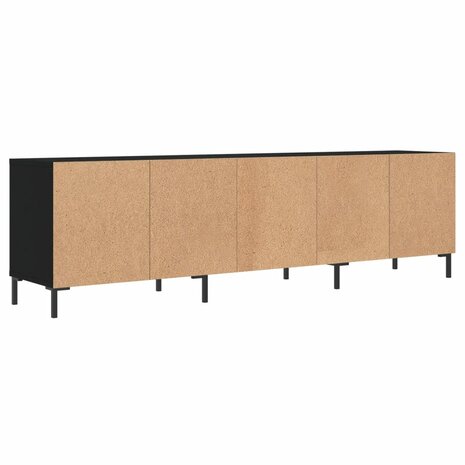 Tv-meubel 150x30x44,5 cm bewerkt hout zwart 8