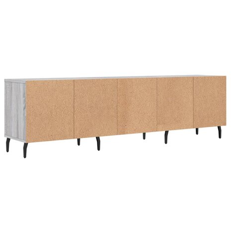 Tv-meubel 150x30x44,5 cm bewerkt hout grijs sonoma eikenkleurig 8